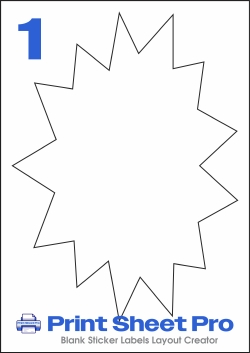 1UP 1UP_190x260_LL091 template for Label Line
