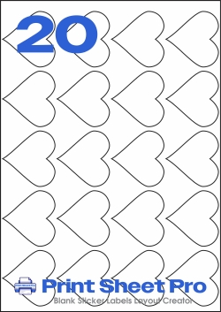 20UP 20UP_50x53_LL093 template for Label Line