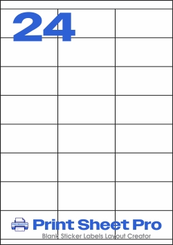 24UP 24UP_70x35_LL031 template for Label Line