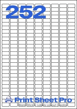 252UP 252UP_20x10_LL062 template for Label Line