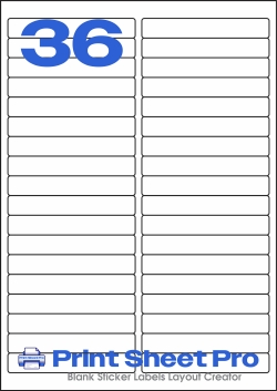 36UP 36UP_97x15_AD424 template for Label Line