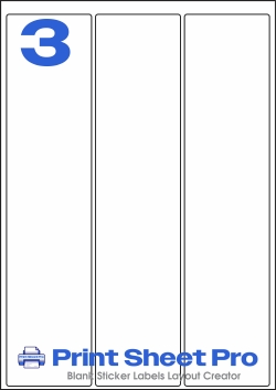 3UP 3UP_65x284_LL036 template for Label Line