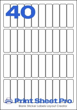 40UP 40UP_18x63_LL152 template for Label Line