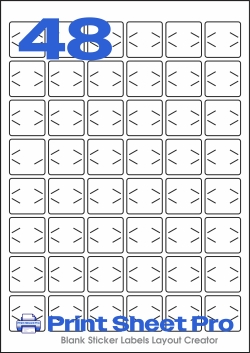 48UP 48UP_30x30_AD935 template for Label Line