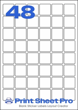 48UP 48UP_30x30_LL059 template for Label Line