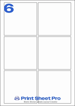 6UP 6UP_130x130_819 template for Label Line