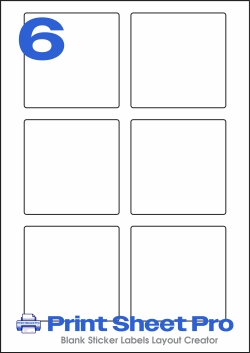6UP 6UP_80x80_LL174 template for Label Line