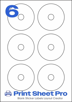 6UP 6UP_Mini_CD_LL105 template for Label Line