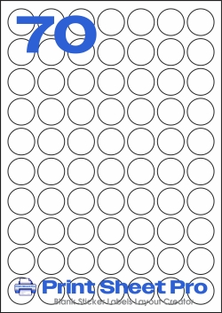 70UP 70UP_25.4dia_AD467_S347 template for Label Line