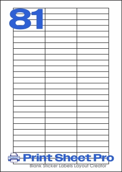 81UP 81UP_55x10_AD644 template for Label Line