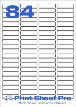 84UP 84UP_46x11.1_LL158 template for Label Line