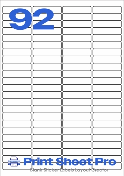92UP 92UP_48x12_LL054 template for Label Line