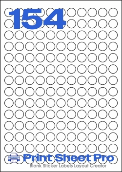 154UP 154UP_LL-15dia template for Labels On Sheets