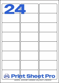 24UP 24UP_LL-64x33.9 template for Labels On Sheets