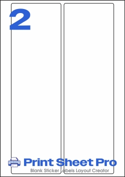 2UP 2UP_LL-84x287_AD402 template for Labels On Sheets