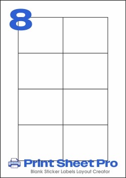 8UP 8UP_LL-75x60 template for Labels On Sheets
