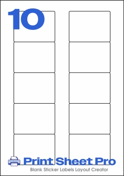 10UP LP10-70 template for Label Planet