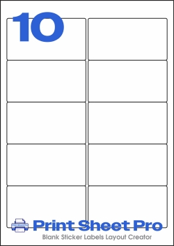 10UP LP10-96 template for Label Planet