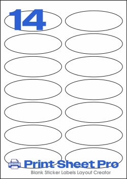 14UP LP14-95OV template for Label Planet