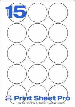 15UP LP15-54R template for Label Planet