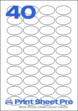 40UP LP40-41OV template for Label Planet