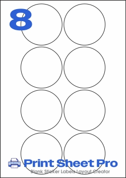 8UP LP8-69R template for Label Planet