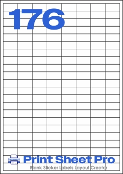 176UP 176UP_25x13_PLN template for MD Labels