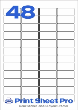 48UP MR109 template for Mr-Label