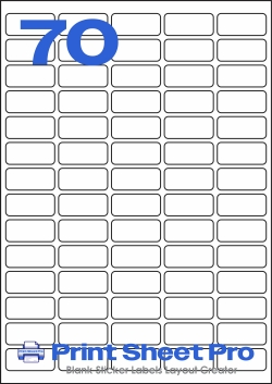 70UP MR127 template for Mr-Label