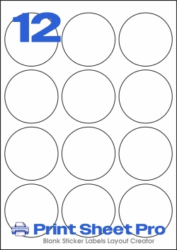 12UP MR151 template for Mr-Label