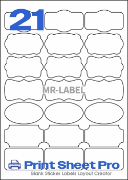 21UP MR171 template for Mr-Label