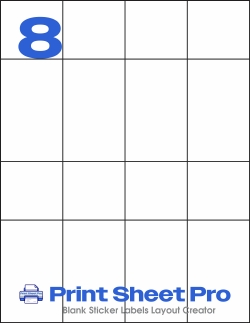 8UP MR302 template for Mr-Label