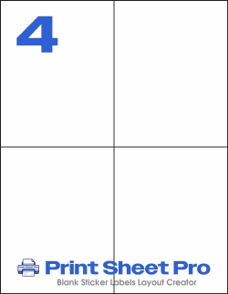 4UP MR304 template for Mr-Label