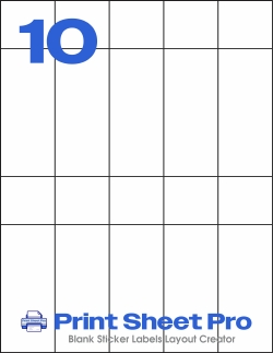 10UP MR308 template for Mr-Label