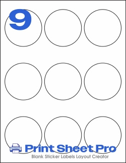 9UP MR324 template for Mr-Label