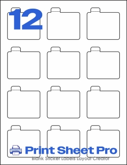 12UP MR328 template for Mr-Label