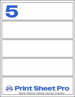 5UP MR535 template for Mr-Label