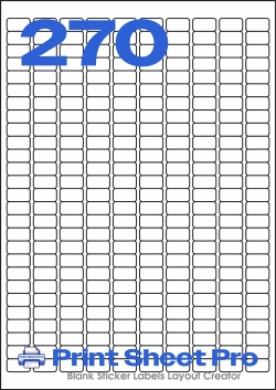 270UP MR544 template for Mr-Label