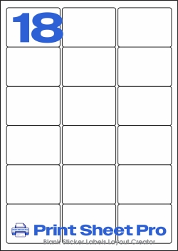 18UP MR600 template for Mr-Label