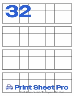 32UP MR610 template for Mr-Label