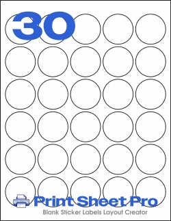 30UP MR635 template for Mr-Label