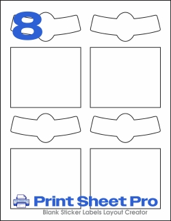 8UP MR712 template for Mr-Label