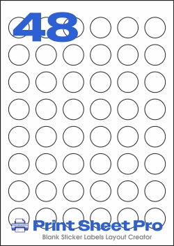 48UP MR780 template for Mr-Label