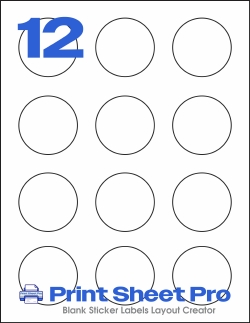 12UP MR830 template for Mr-Label