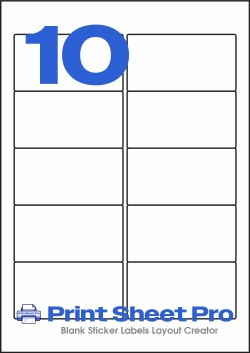 10UP 10UP_65x34_A5Q-3465 template for pimaco