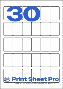 30UP 30UP_22x32_A5Q-2232 template for pimaco
