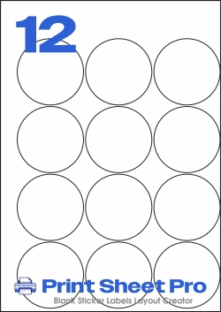 12UP 12UP_64dia_A64 template for Perfect Labels