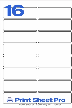 16UP 16UP_105x35_224x336_B35105 template for Perfect Labels