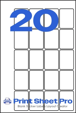 20UP 20UP_22x31_120x180_S2231 template for Perfect Labels