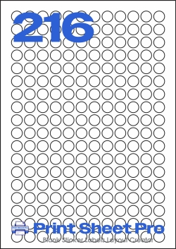 216UP 216UP_13dia_A13 template for Perfect Labels